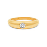 Gold Diamond Dome Diamond Ring