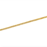 Small Gold Cuban Link Diamond Bracelet - 14kt Gold - Monisha Melwani Jewelry