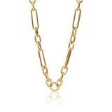 Gold Rolo Paperclip Chain Necklace